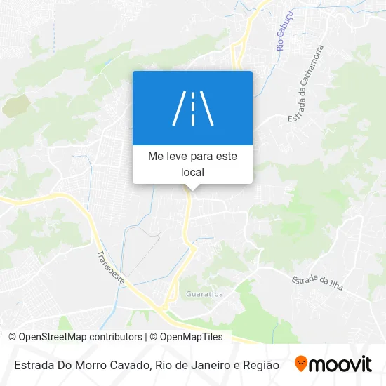 Estrada Do Morro Cavado mapa