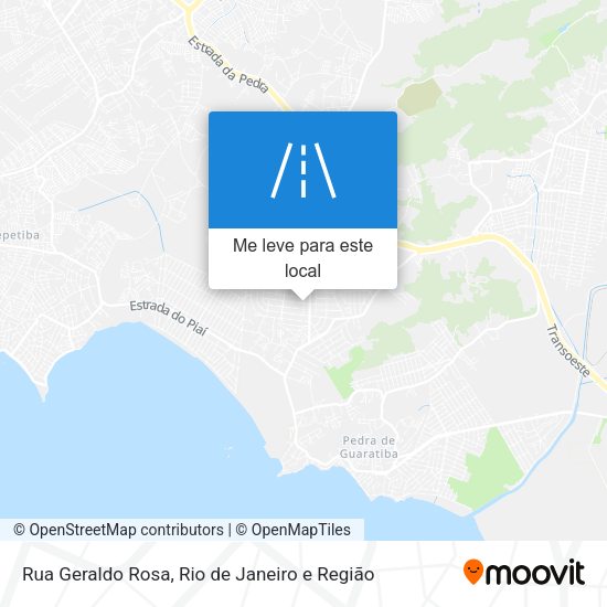 Rua Geraldo Rosa mapa