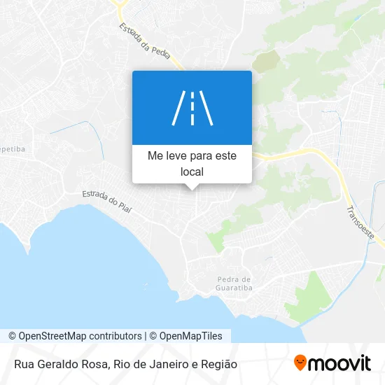 Rua Geraldo Rosa mapa