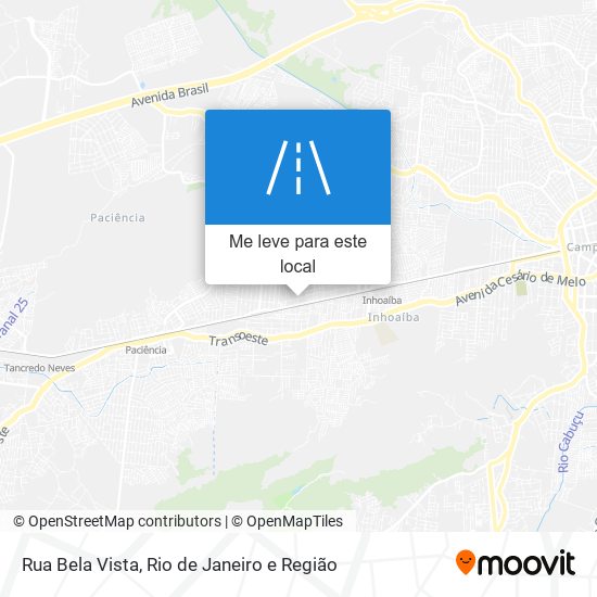 Rua Bela Vista mapa