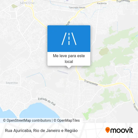 Rua Ajuricaba mapa