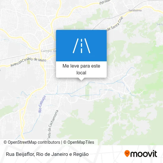 Rua Beijaflor mapa
