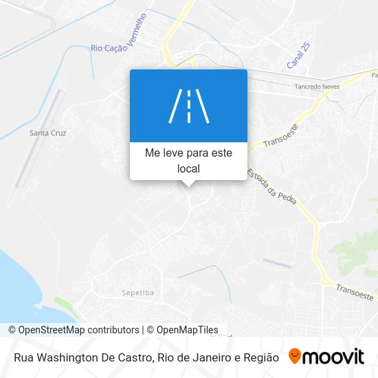 Rua Washington De Castro mapa