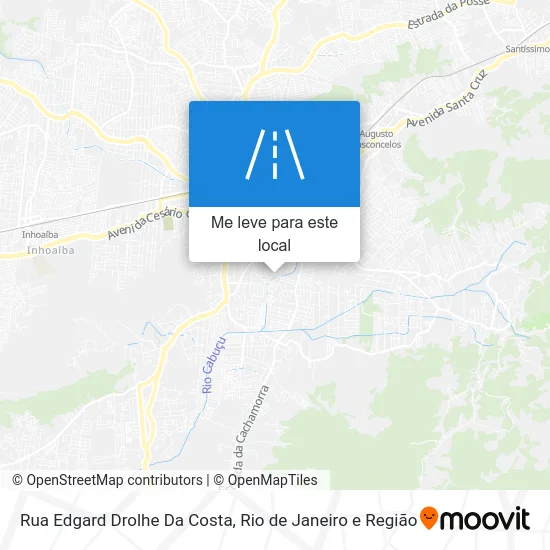 Rua Edgard Drolhe Da Costa mapa