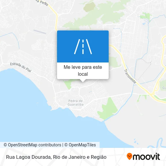 Rua Lagoa Dourada mapa