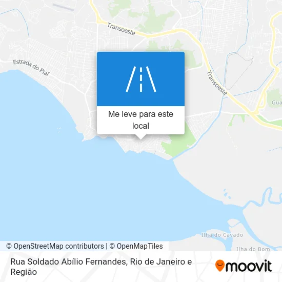 Rua Soldado Abílio Fernandes mapa