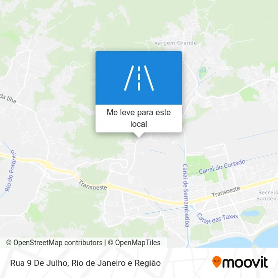 Rua 9 De Julho mapa