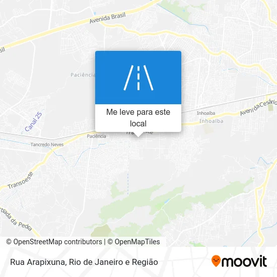 Rua Arapixuna mapa