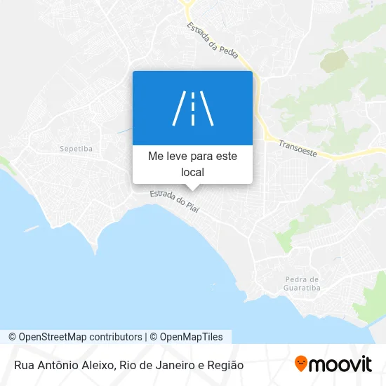 Rua Antônio Aleixo mapa