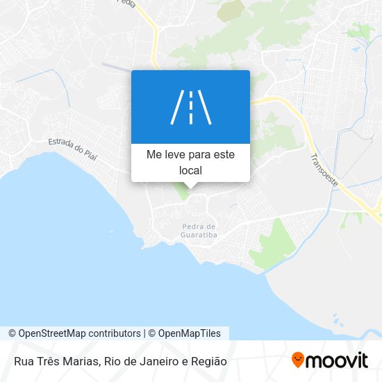 Rua Três Marias mapa