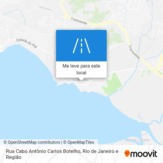 Rua Cabo Antônio Carlos Botelho mapa