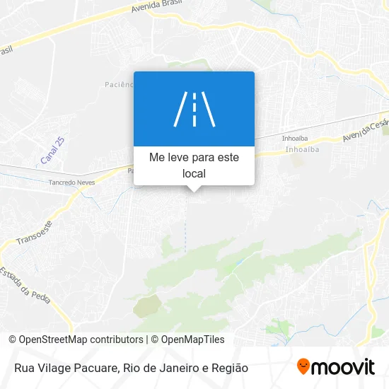 Rua Vilage Pacuare mapa