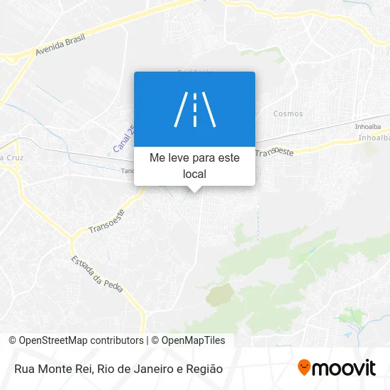 Rua Monte Rei mapa