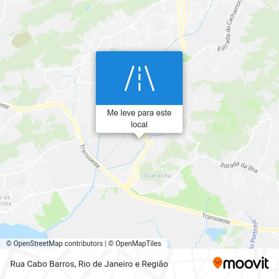 Rua Cabo Barros mapa