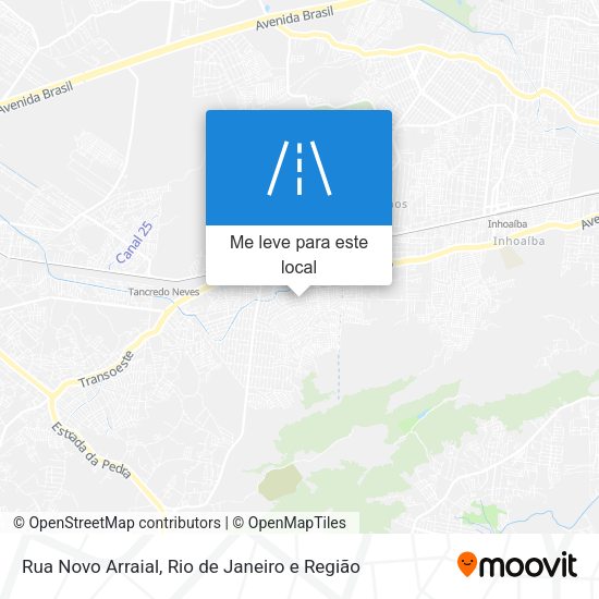 Rua Novo Arraial mapa