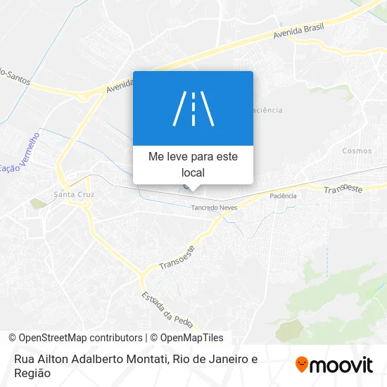 Rua Ailton Adalberto Montati mapa