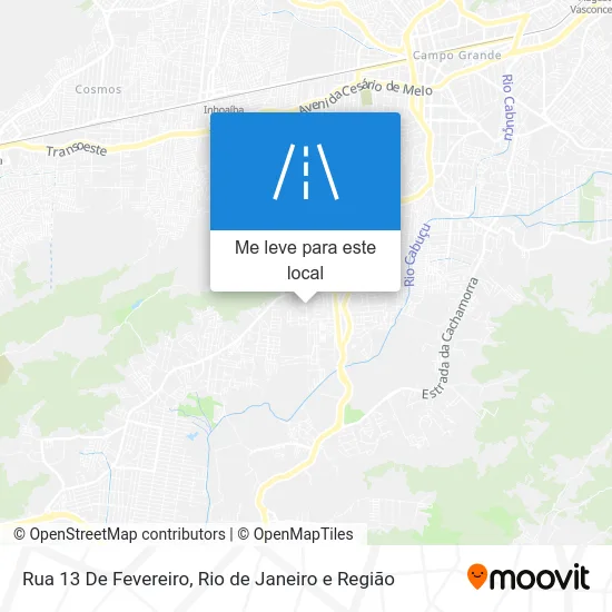Rua 13 De Fevereiro mapa