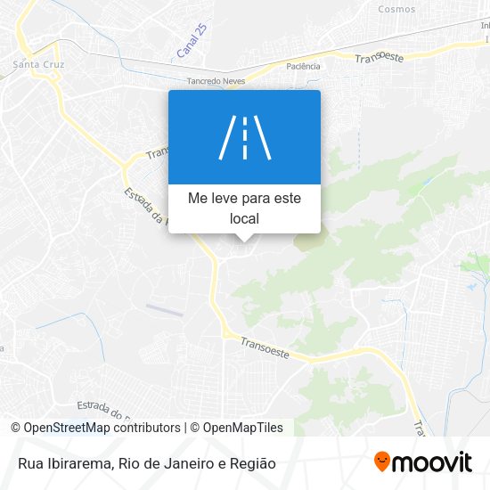 Rua Ibirarema mapa