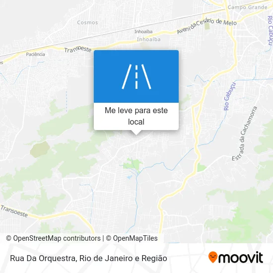 Rua Da Orquestra mapa