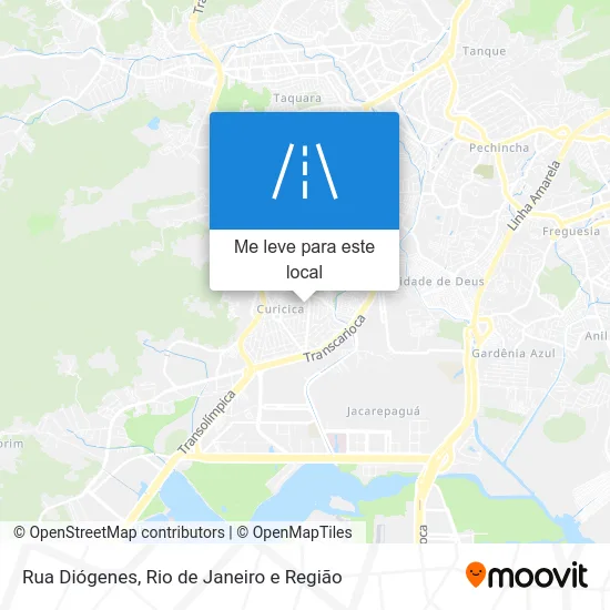 Rua Diógenes mapa