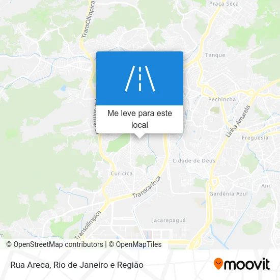 Rua Areca mapa