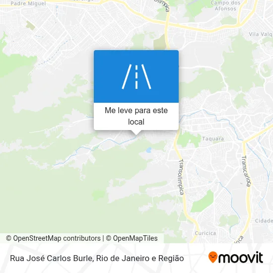 Rua José Carlos Burle mapa
