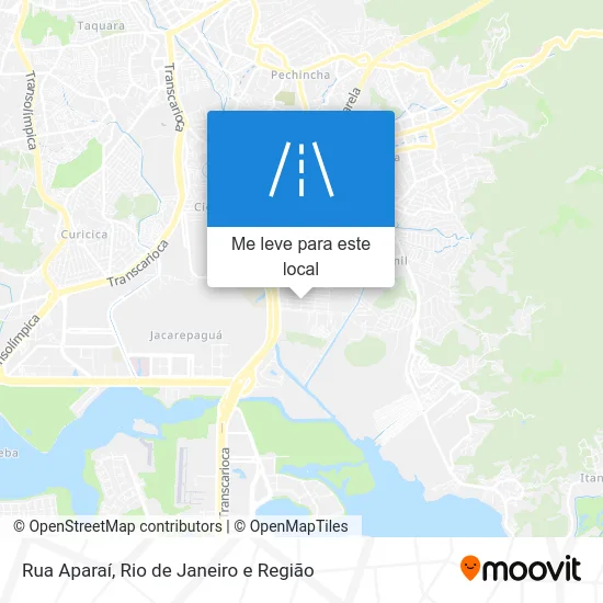 Rua Aparaí mapa