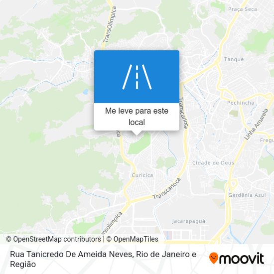 Rua Tanicredo De Ameida Neves mapa