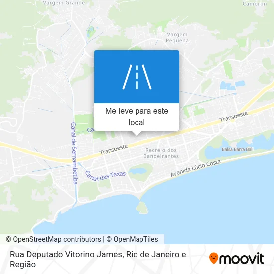 Rua Deputado Vitorino James mapa