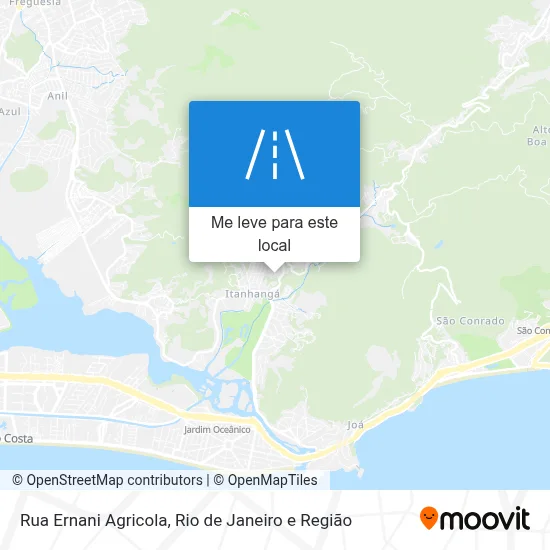 Rua Ernani Agricola mapa