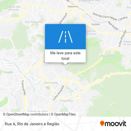 Rua A mapa