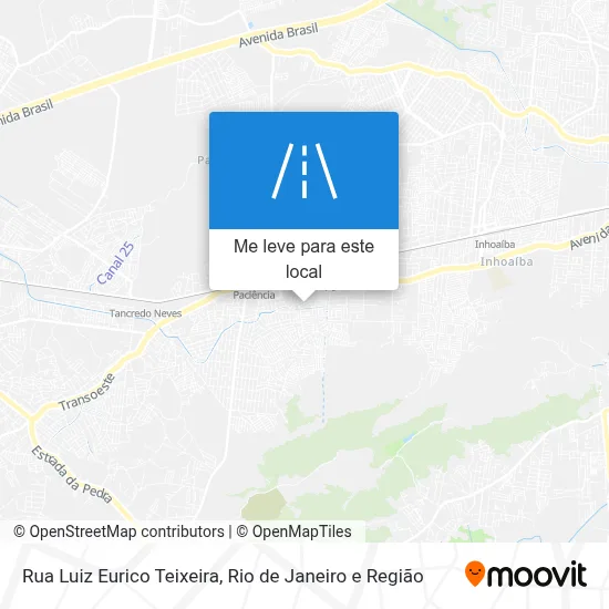 Rua Luiz Eurico Teixeira mapa