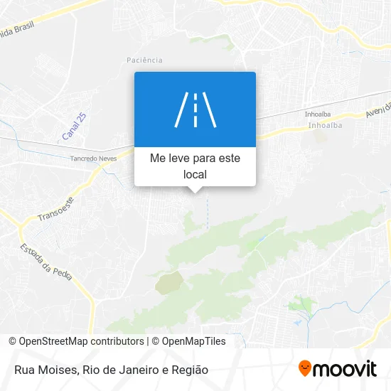 Rua Moises mapa