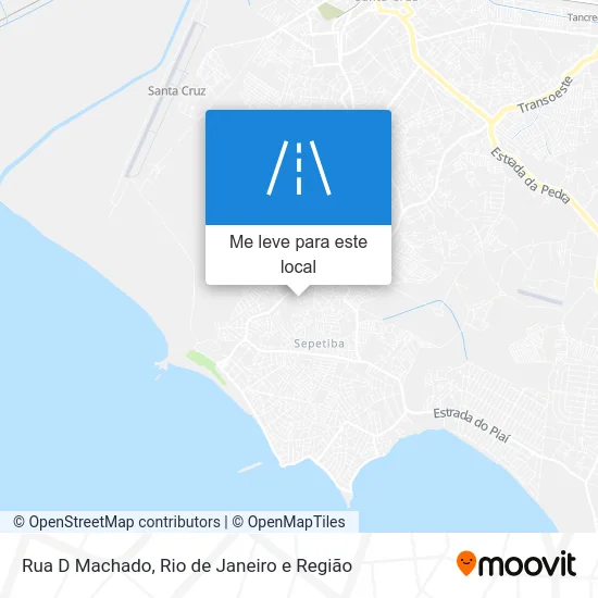 Rua D Machado mapa