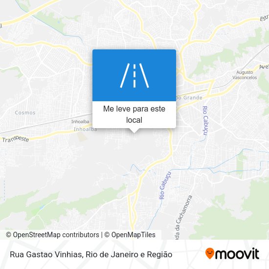 Rua Gastao Vinhias mapa