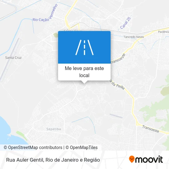 Rua Auler Gentil mapa