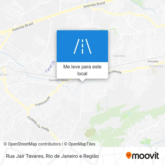 Rua Jair Tavares mapa