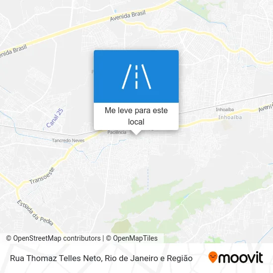 Rua Thomaz Telles Neto mapa