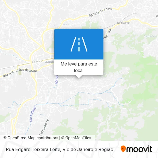 Rua Edgard Teixeira Leite mapa