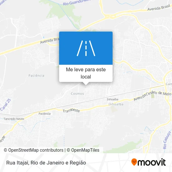 Rua Itajai mapa