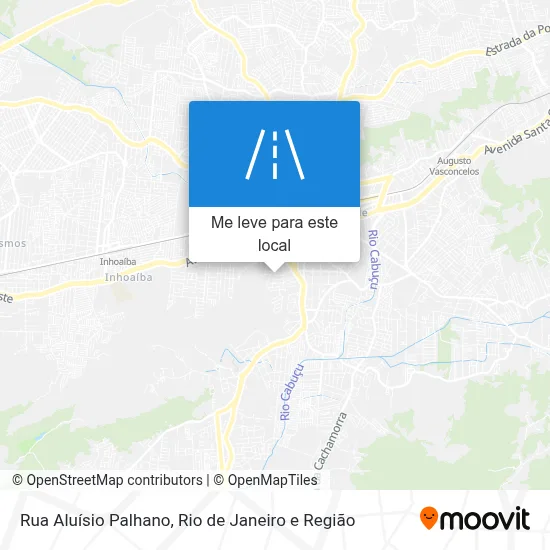 Rua Aluísio Palhano mapa