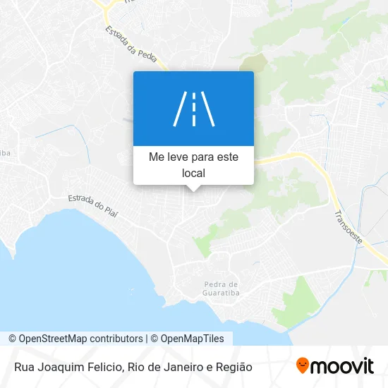 Rua Joaquim Felicio mapa