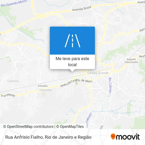 Rua Anfrisio Fialho mapa