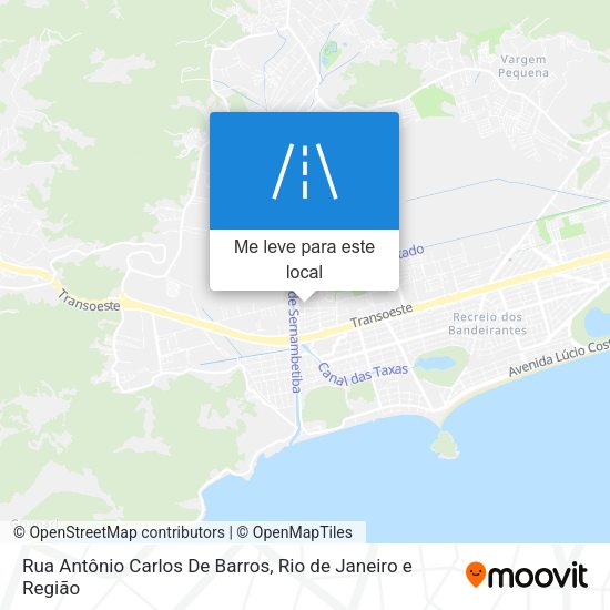 Rua Antônio Carlos De Barros mapa