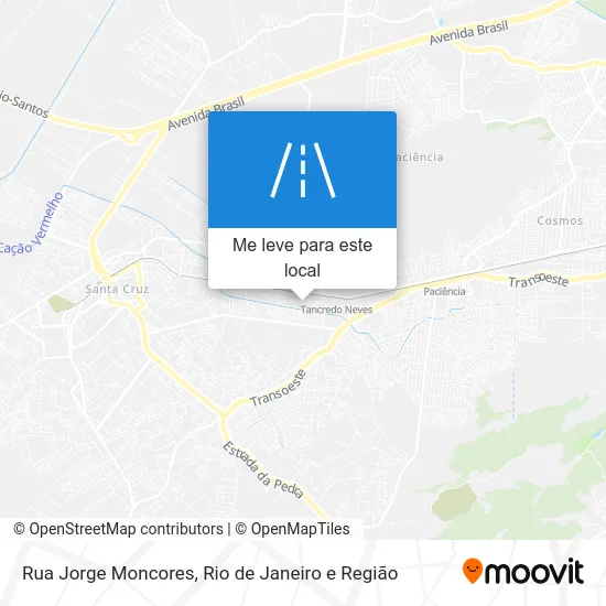 Rua Jorge Moncores mapa