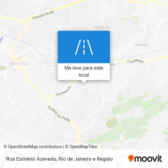 Rua Esmério Azevedo mapa