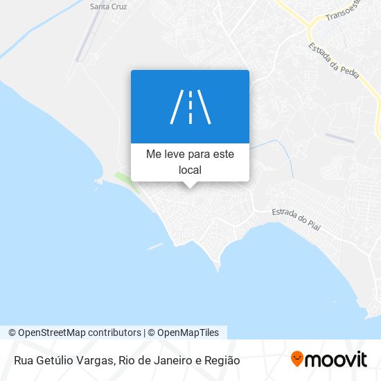 Rua Getúlio Vargas mapa