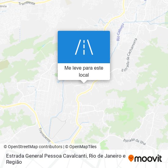 Estrada General Pessoa Cavalcanti mapa