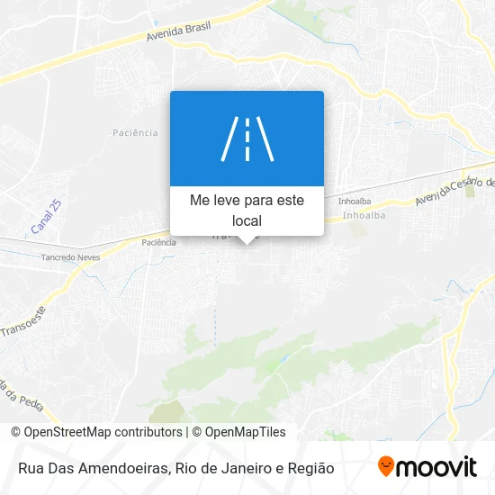 Rua Das Amendoeiras mapa