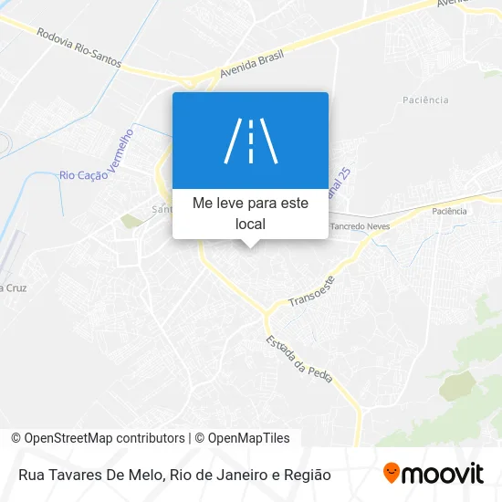 Rua Tavares De Melo mapa